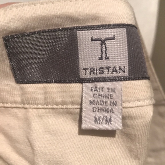 “TRISTAN” Embroidered Beige and Black Skirt. - Picture 11 of 12